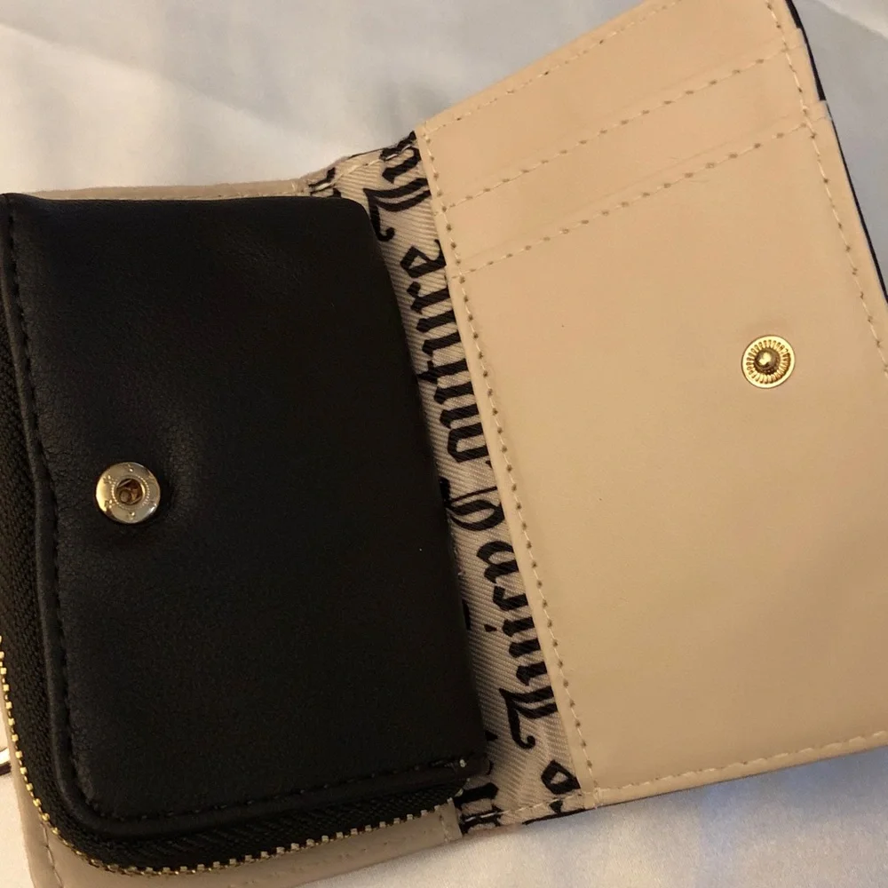 Juicy Couture Dusty Blush Couture University Center Pouch Coin Wallet NWT